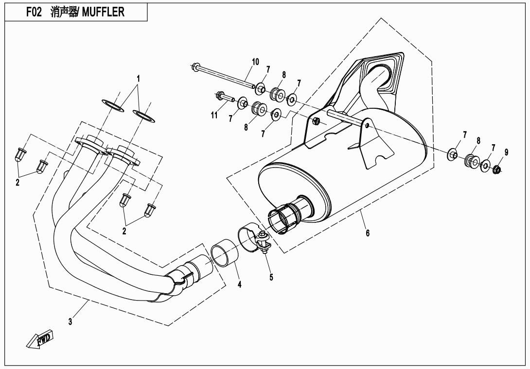 Picture of F02 - MUFFLER 