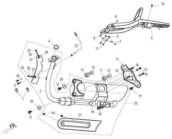 Picture of F10 - MUFFLER&REAR RACK