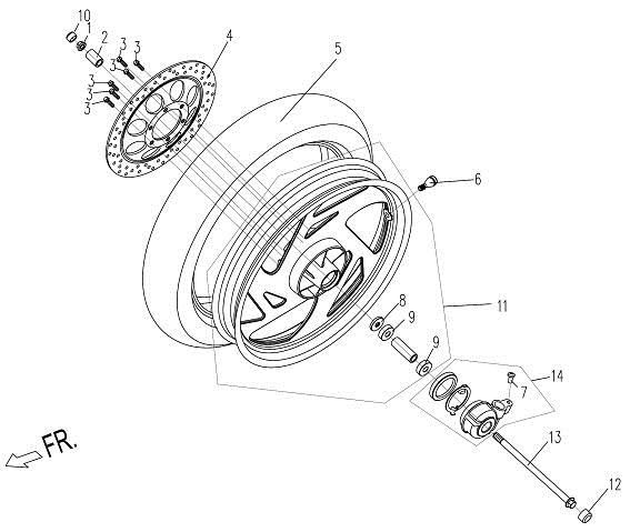Picture of F08 - FRONT WHEEL