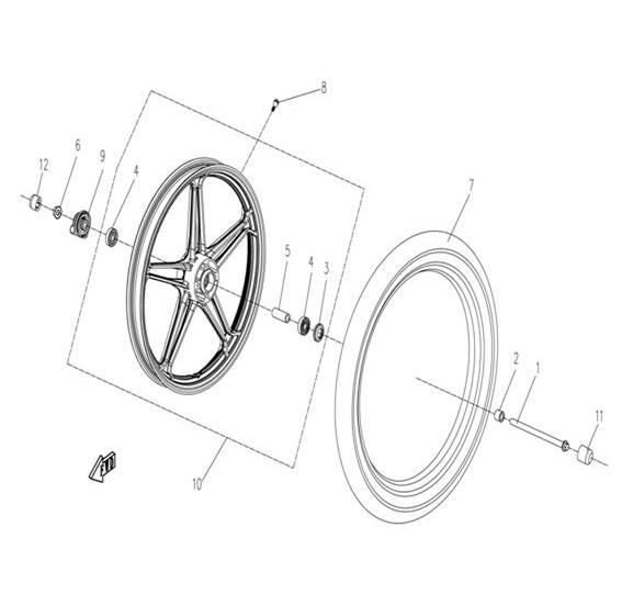 Picture of F12 - FRONT WHEEL