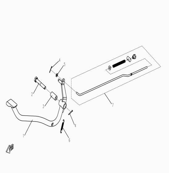 Picture of F05 - REAR BRAKE PEDAL