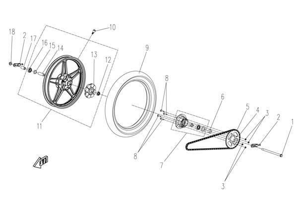 Picture of F16 - REAR WHEEL