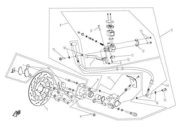 Picture of F13 - FRONT BRAKE SYSTEM