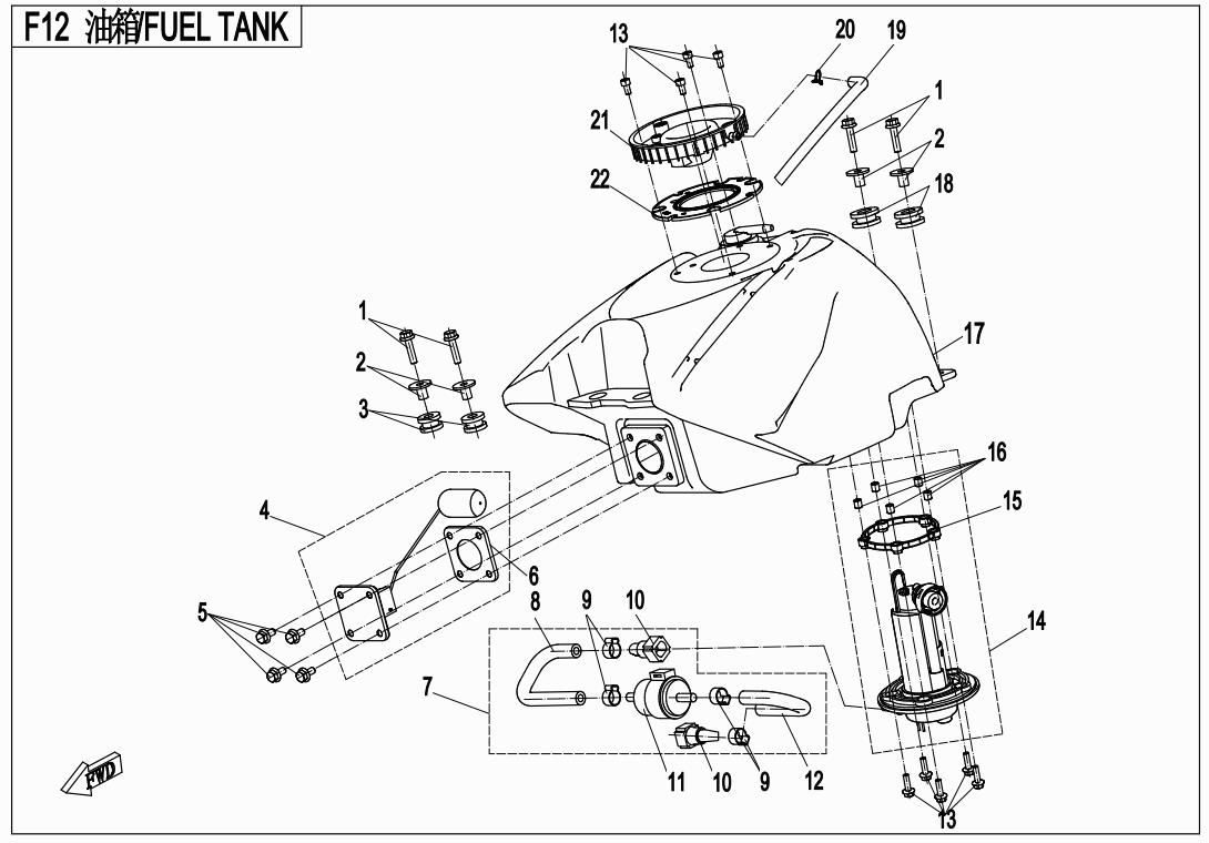 Picture of F12 - FUEL TANK