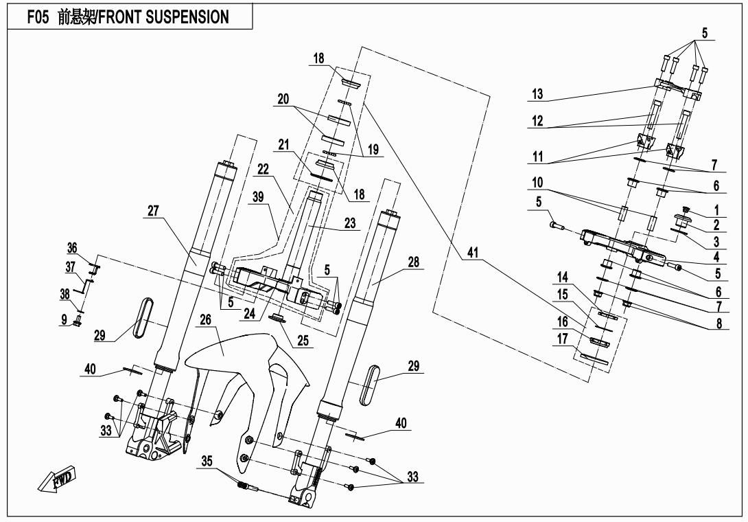 Picture of F05 - FRONT SUSPENSION