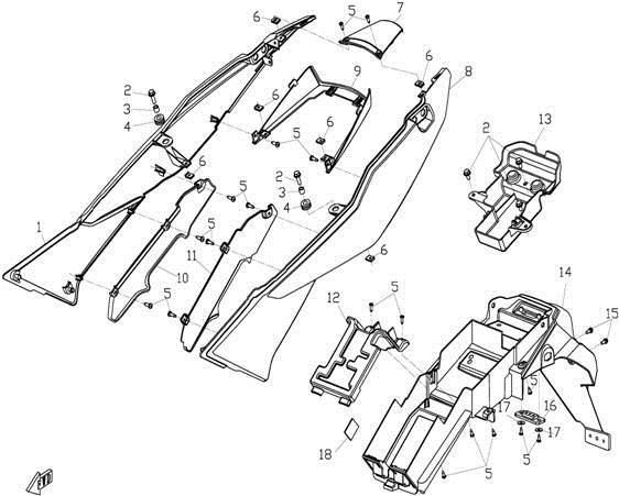 Picture of F04-3 - PLASTIC PARTS III