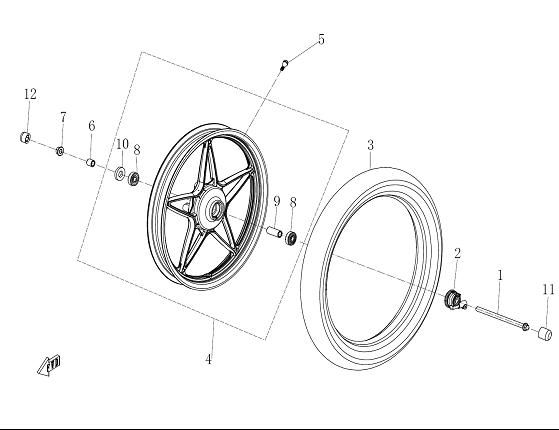 Picture of F07 - FRONT WHEEL