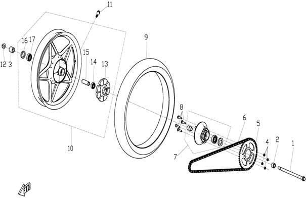 Picture of F11 - REAR WHEEL