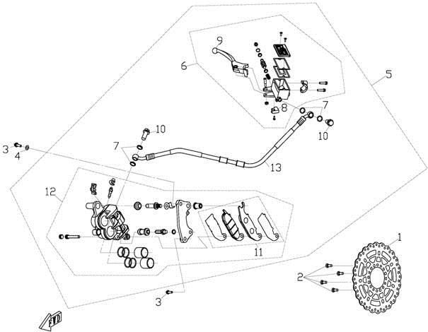 Picture of F08-1 - FRONT BRAKE SYSTEM