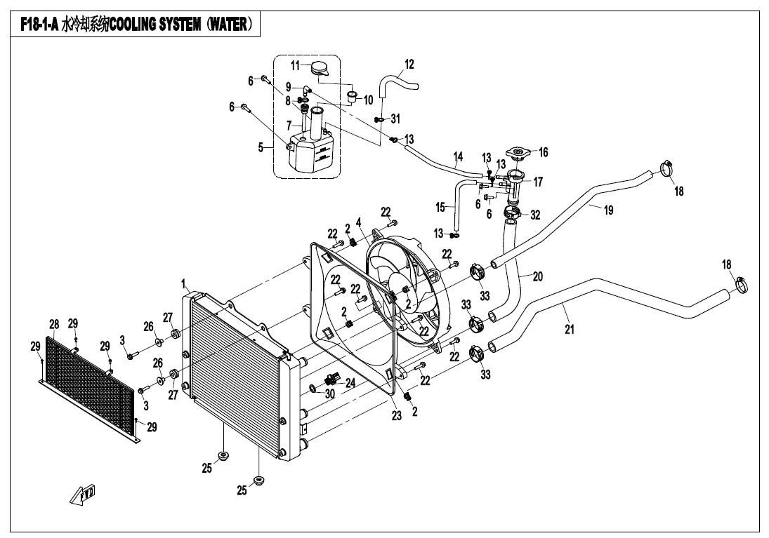 Picture of F18-1-A - COOLING SYSTEM(WATER)