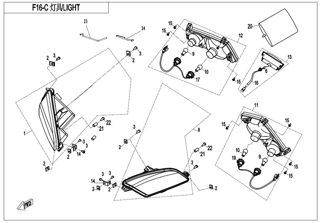 Picture of F16-C - LIGHTS(EURO&FACELIFT)