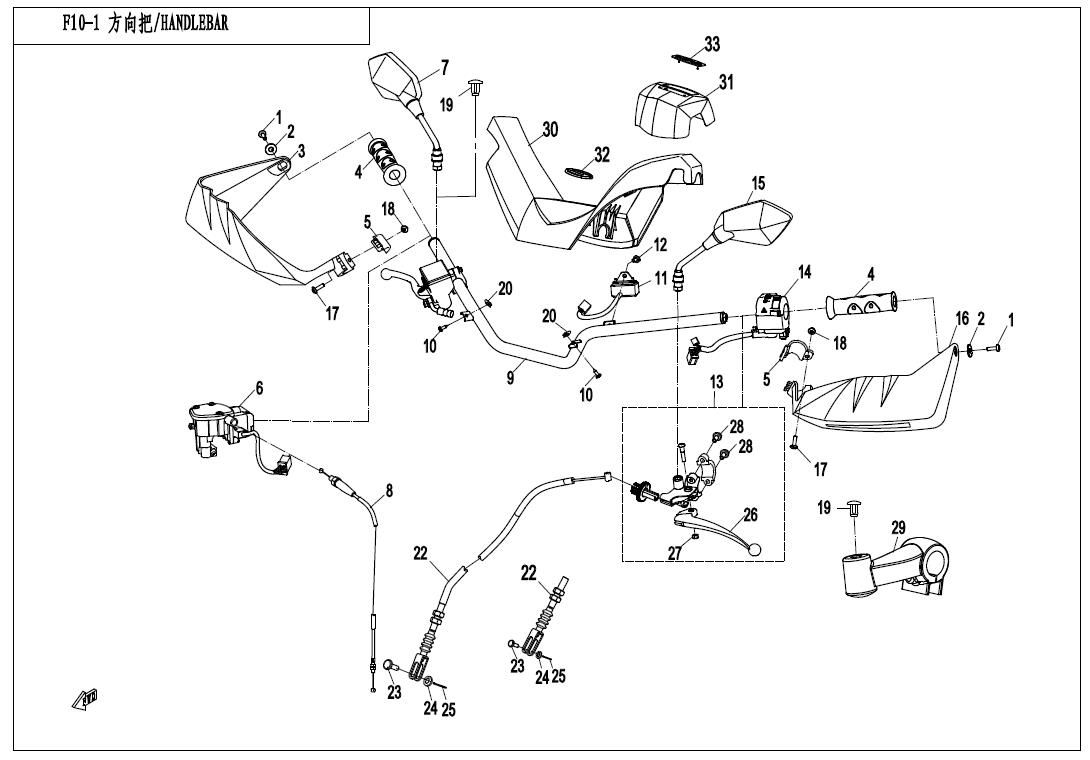 Picture of F10-1 - HANDLEBAR