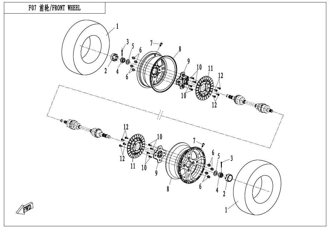 Picture of F07 - FRONT WHEEL