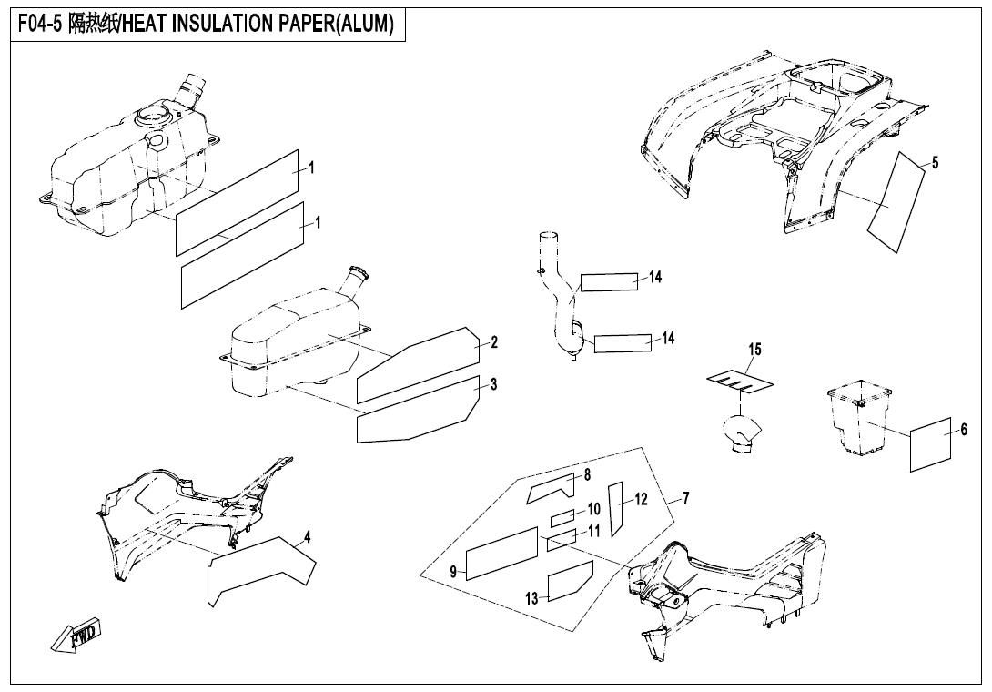 Picture of F04-5 - HEAT INSULATION PAPER(ALUM)