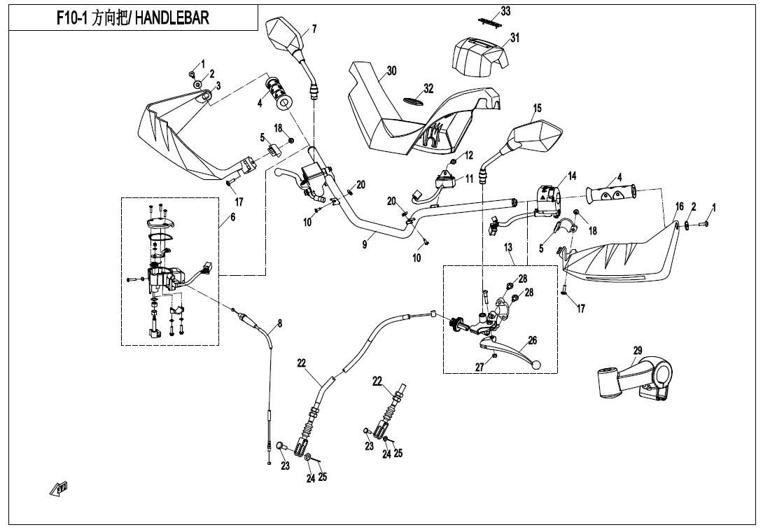 Picture of F10-1 - HANDLEBAR