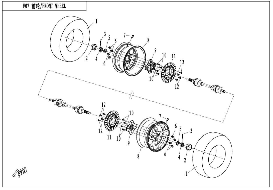Picture of F07 - FRONT WHEEL 