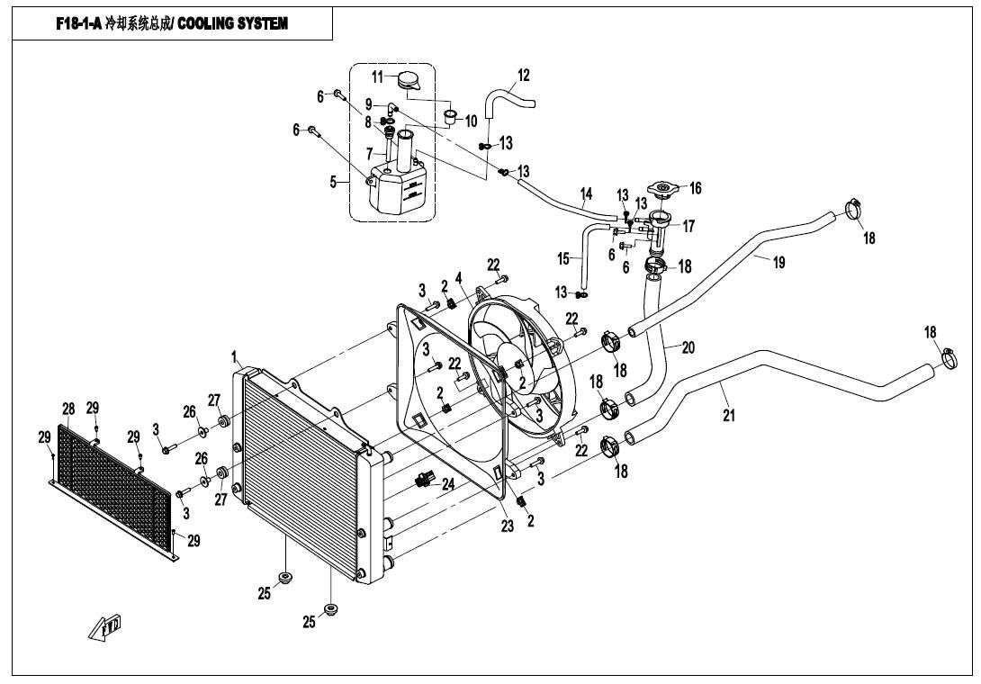 Picture of F18-1-A - COOLING SYSTEM (WATER)