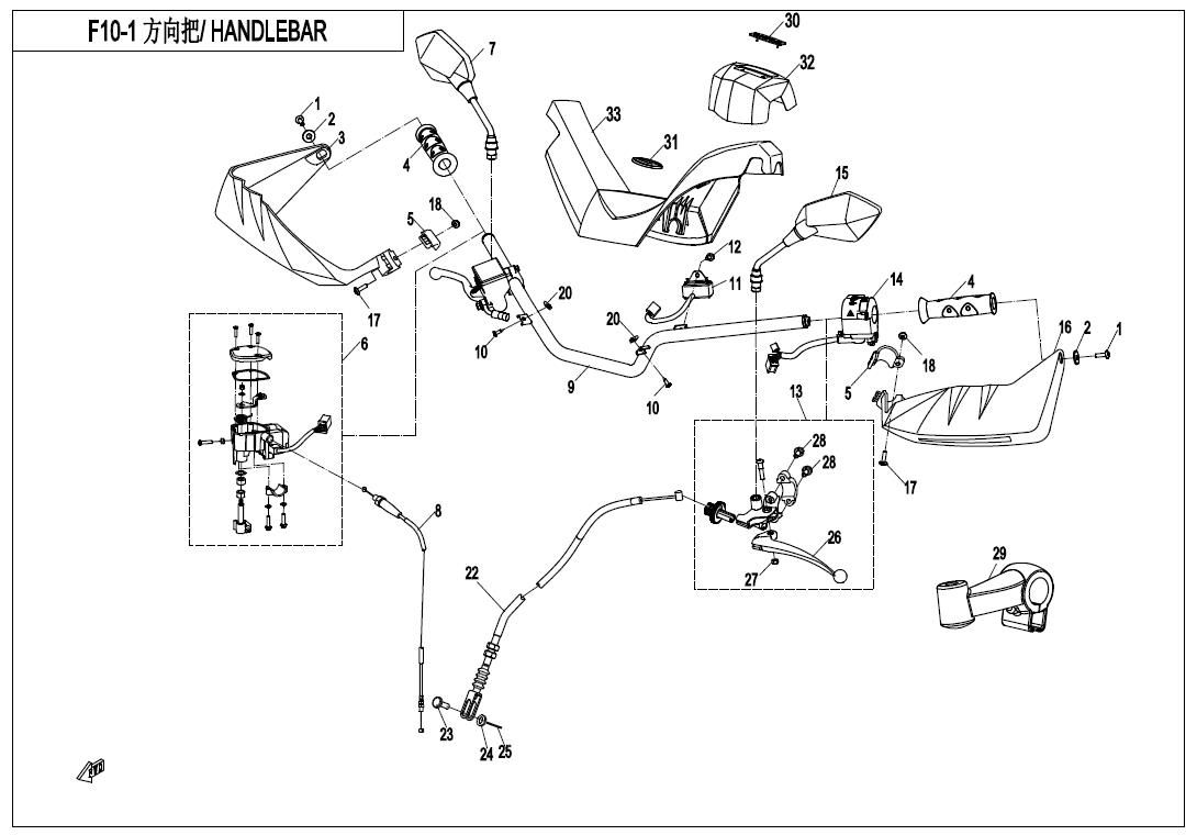 Picture of F10-1 - HANDLEBAR