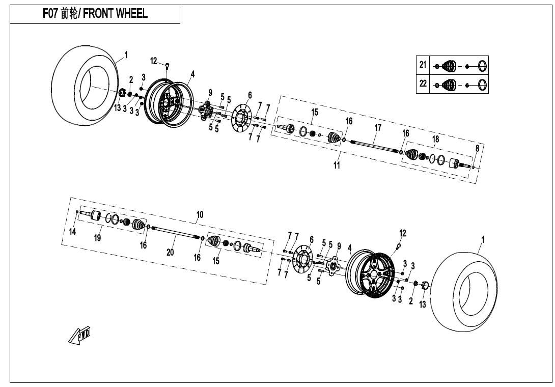 Picture of F07 - FRONT WHEEL