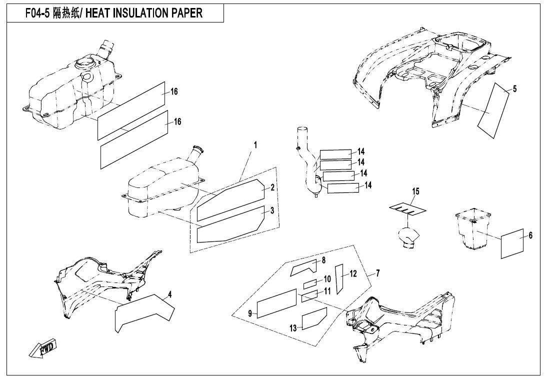 Picture of F04-5 - HEAT INSULATION PAPER