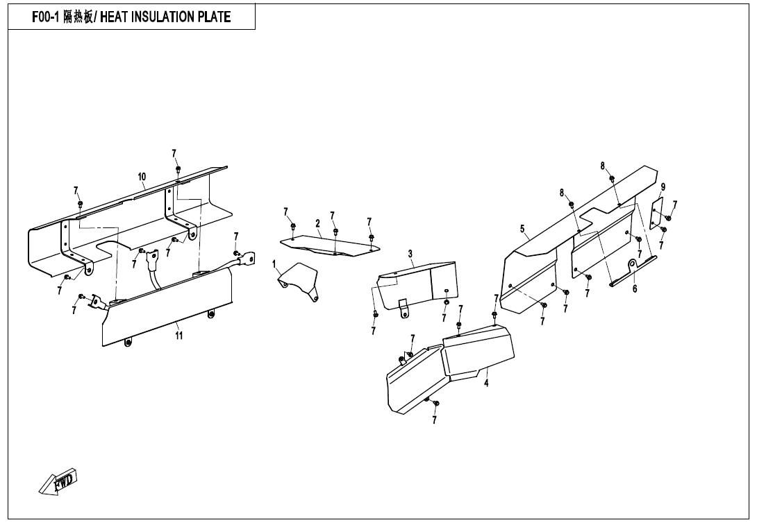 Picture of F00-1 - HEAT INSULATION PLATE