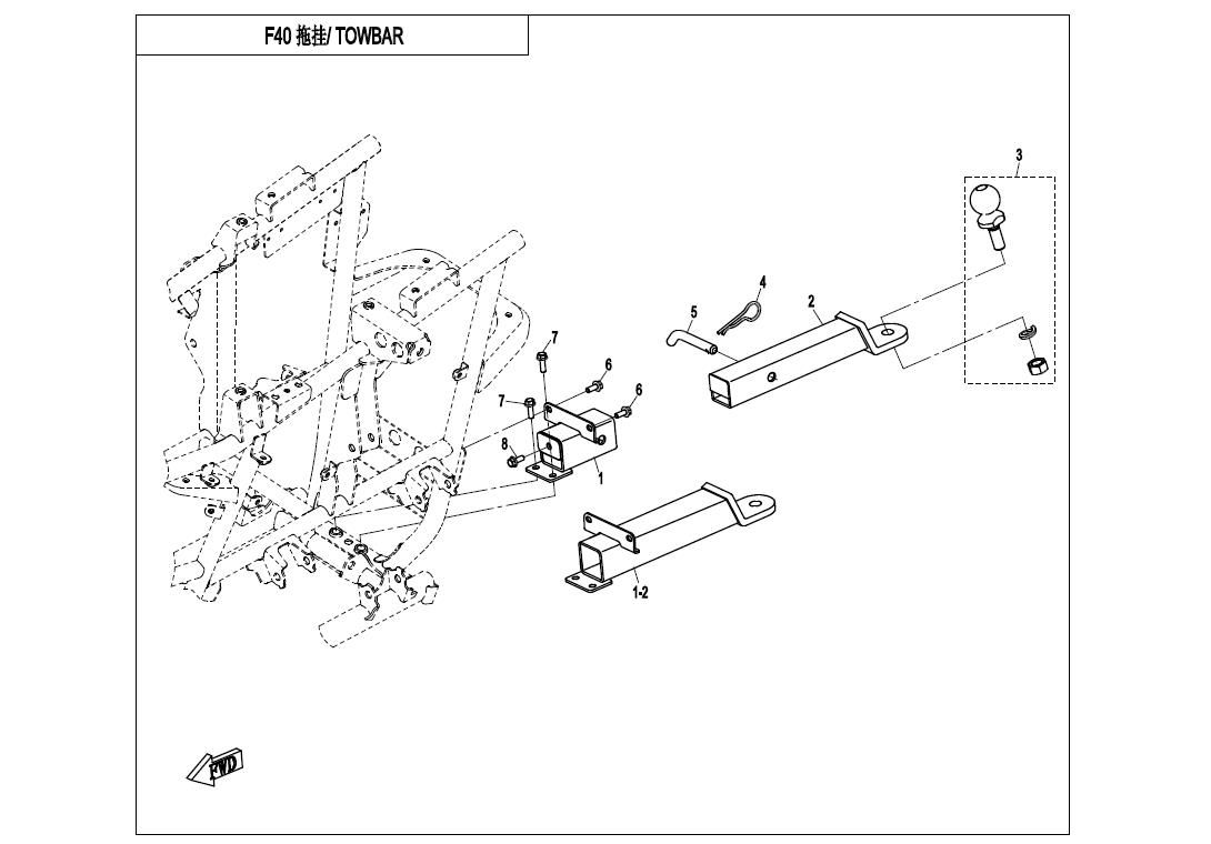 Picture of F40 - TOWBAR