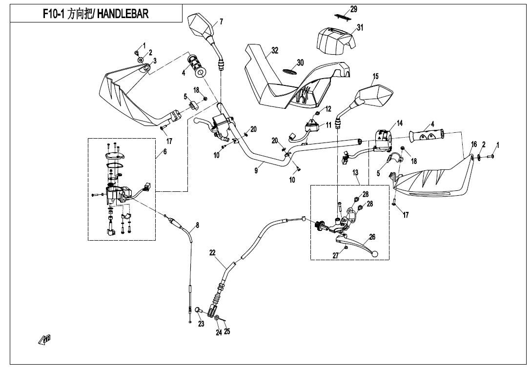 Picture of F10-1 - HANDLEBAR