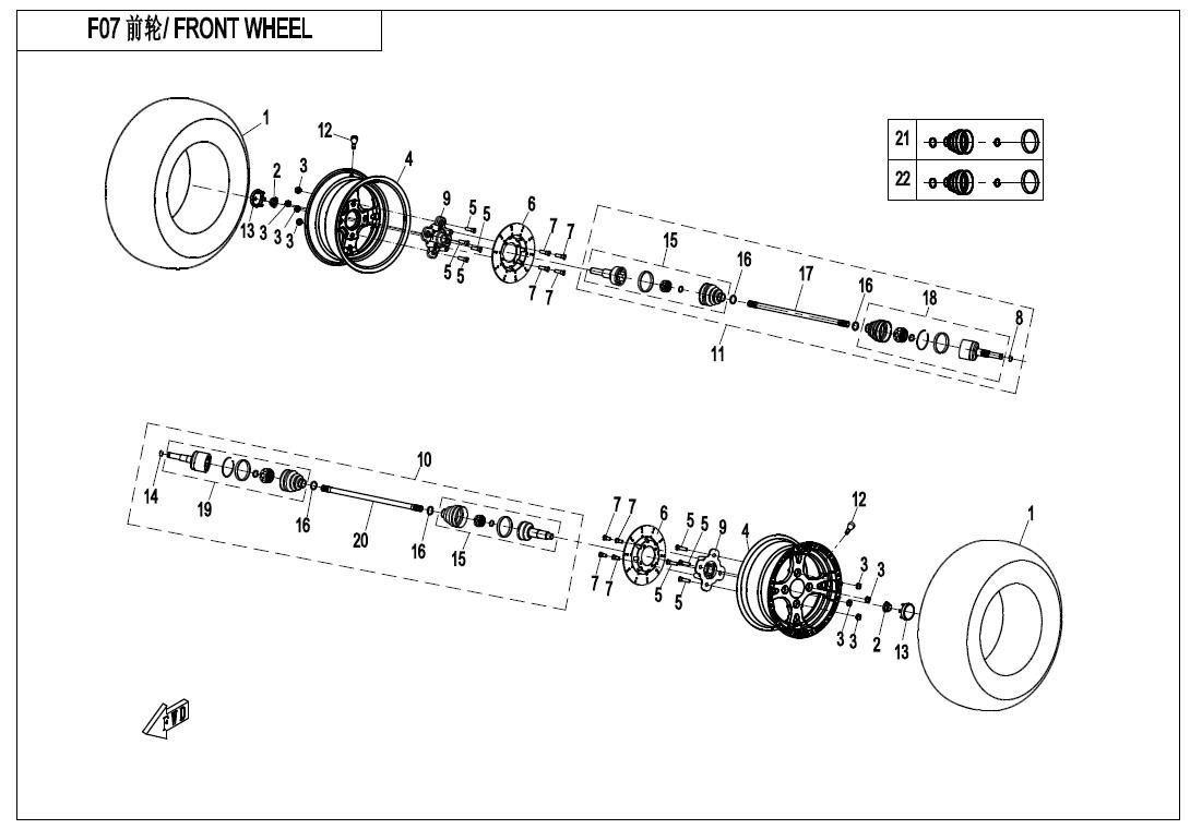Picture of F07 - FRONT WHEEL