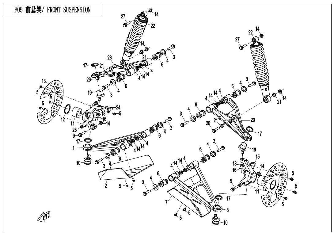 Picture of F05 - FRONT SUSPENSION