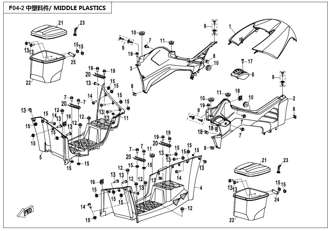 Picture of F04-2 - MIDDLE PLASTICS