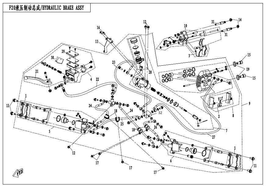 Picture of F22 - HYDRAULIC BRAKE