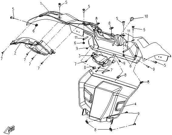 Picture of F11 - PLASTIC PARTS - V