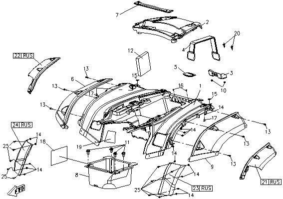 Picture of F10 - PLASTIC PARTS - IV