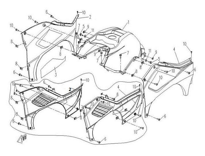 Picture of F08  - PLASTIC PARTS - II