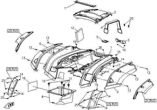 Picture of F10 - PLASTIC PARTS - IV