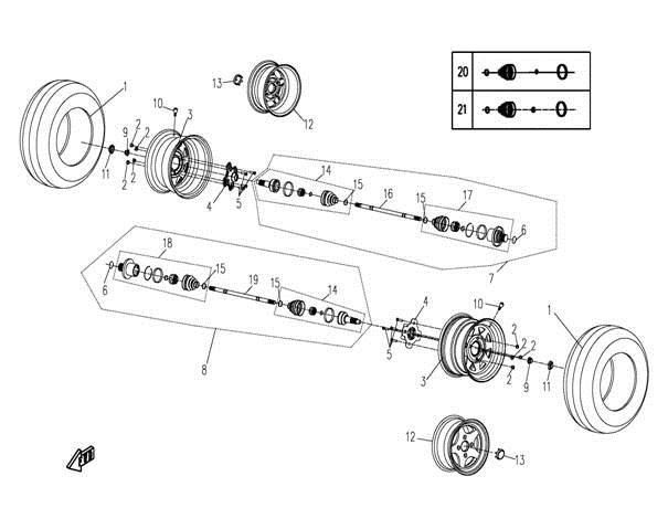 Picture of F15 - REAR WHEEL ASSY