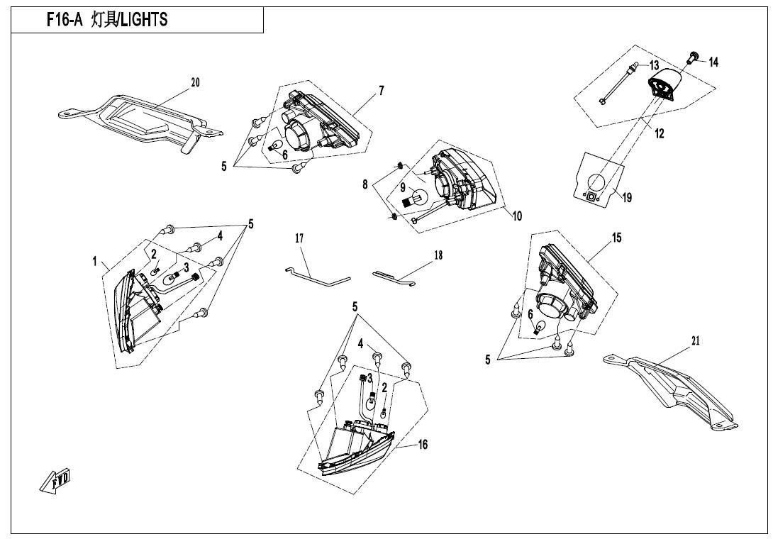 Picture of F16-A - LIGHTS(EURO)
