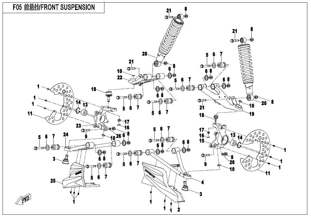 Picture of F05 - FRONT SUSPENSION