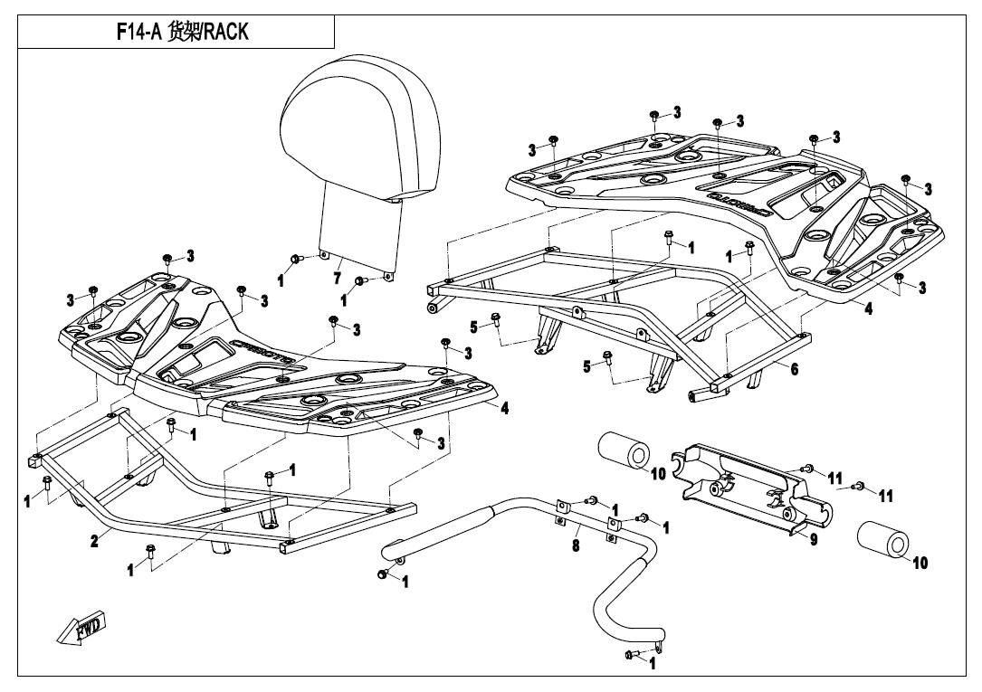Picture of F14-A - RACK (PLASTIC)