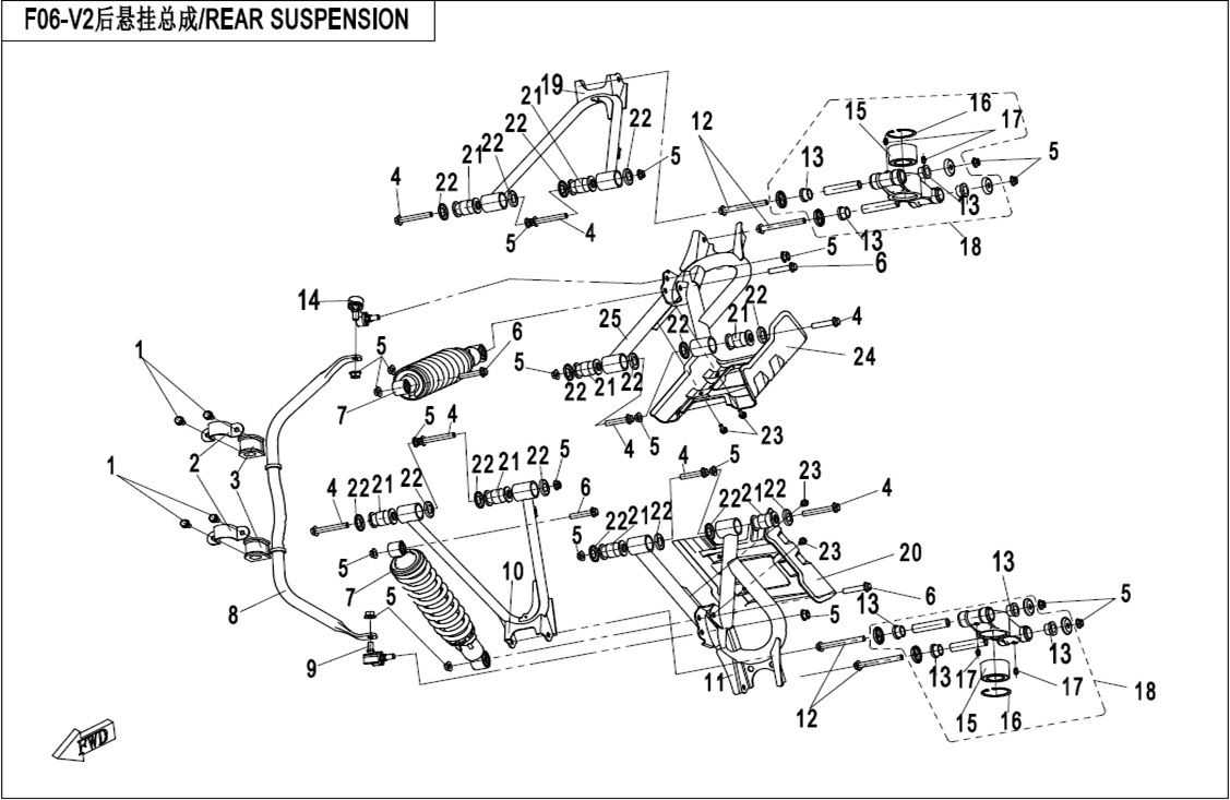Picture of F06-V2 - REAR SUSPENSION