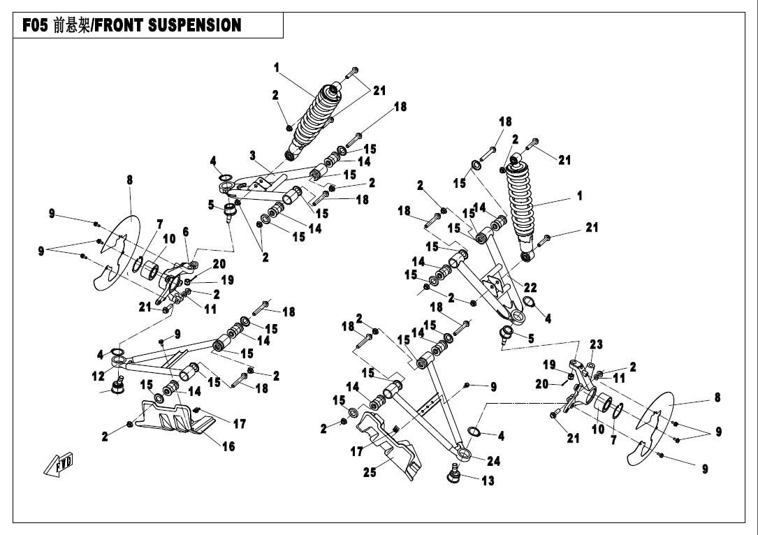 Picture of F05 - FRONT SUSPENSION