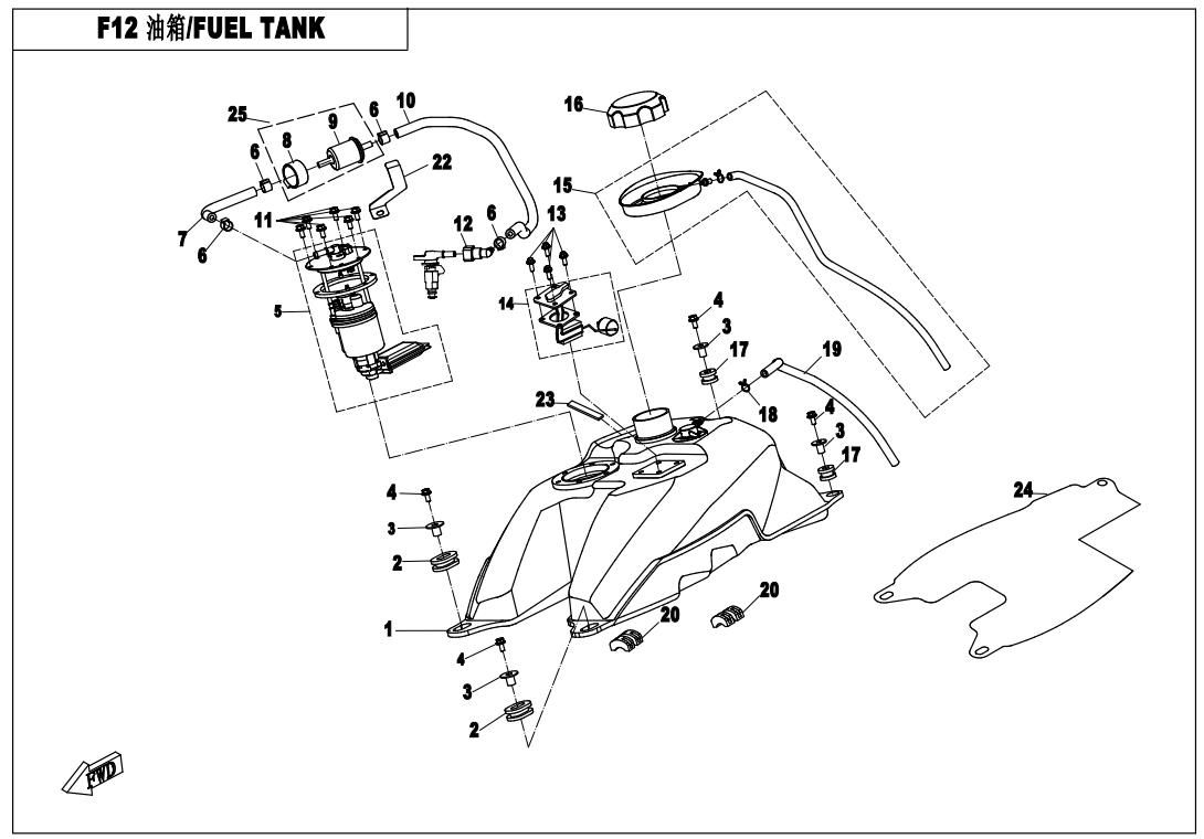 Picture of F12 - FUEL TANK