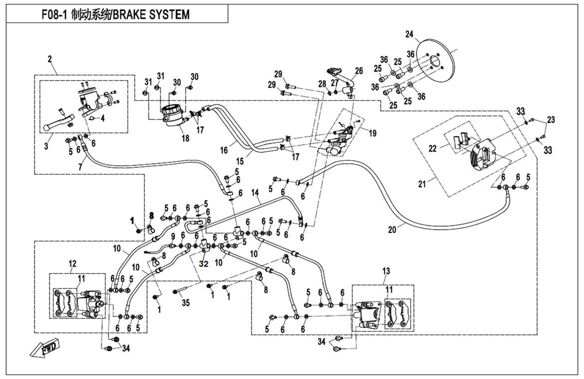 Picture of F08-1 - BRAKE SYSTEM