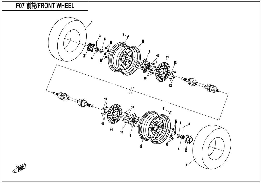 Picture of F07 - FRONT WHEEL