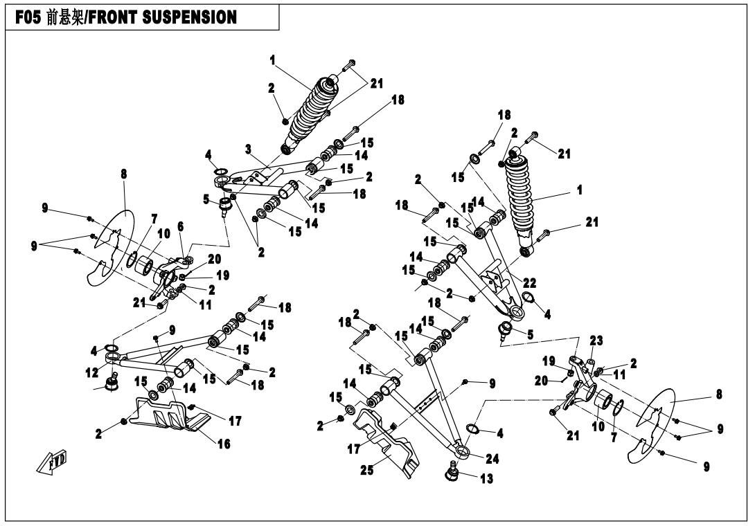 Picture of F05 - FRONT SUSPENSION