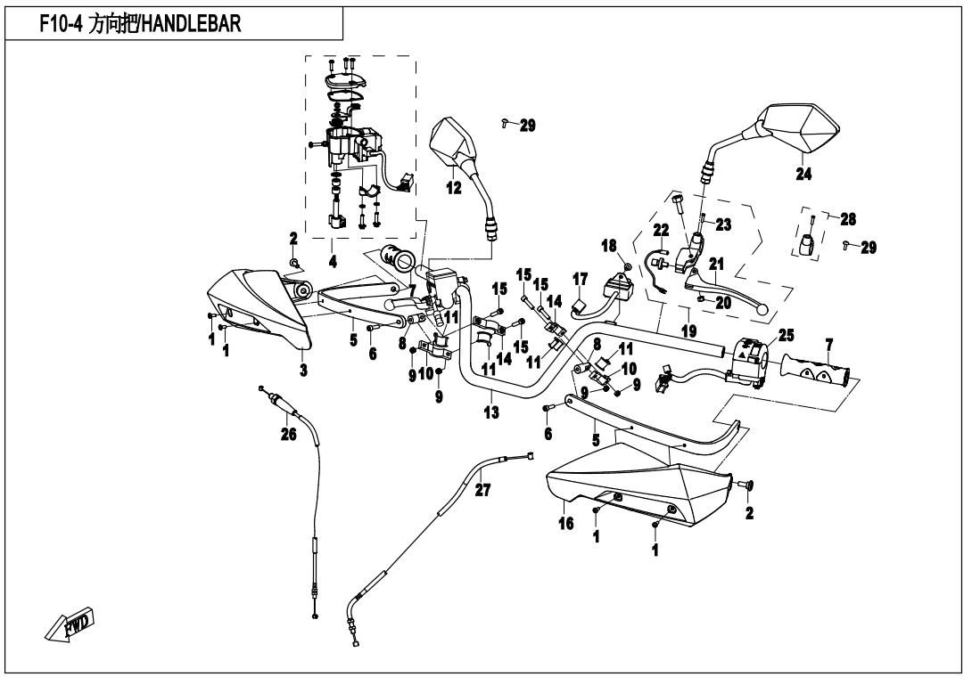 Picture of F10-4  - HANDLEBAR