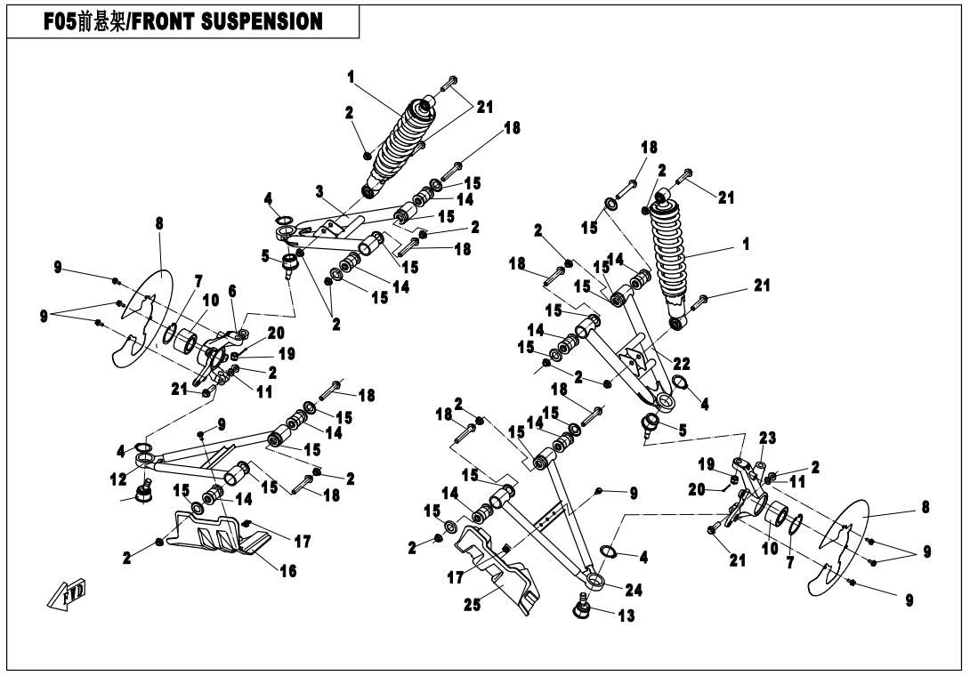 Picture of F05 - FRONT SUSPENSION