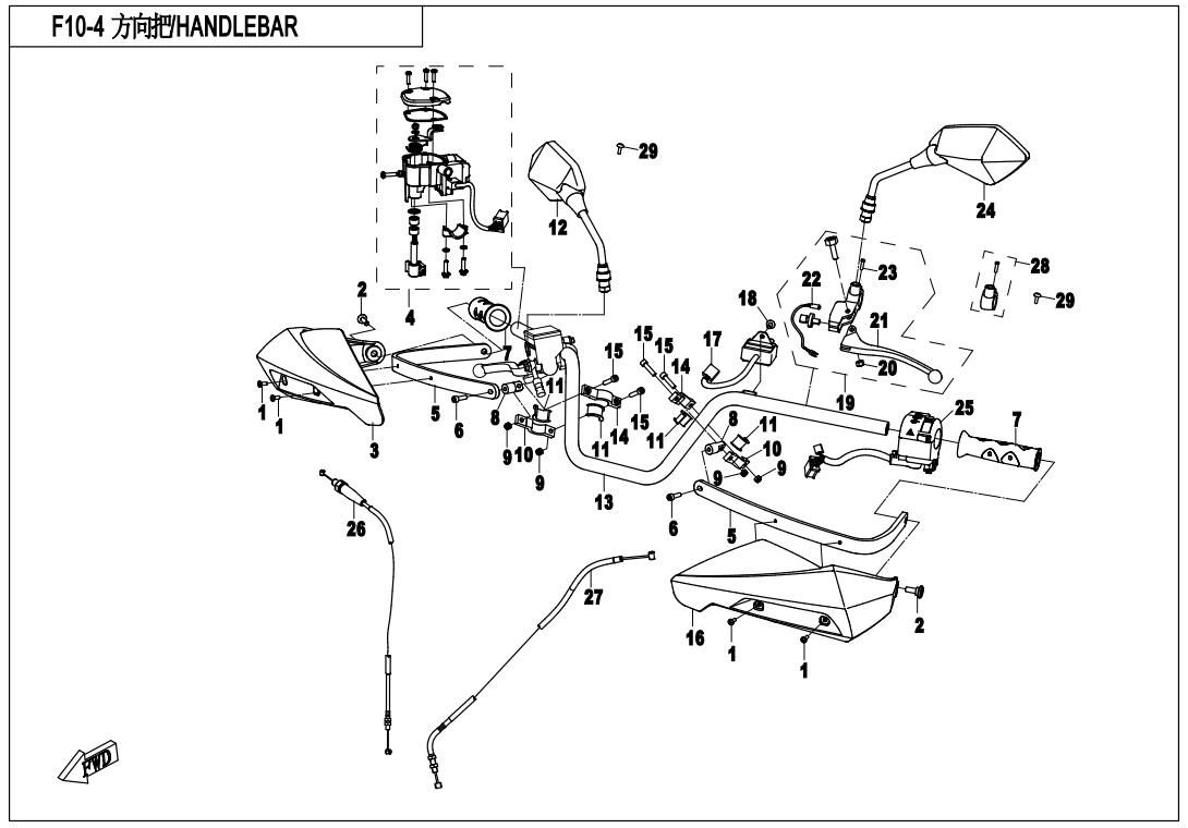 Picture of F10-4 - HANDLEBAR