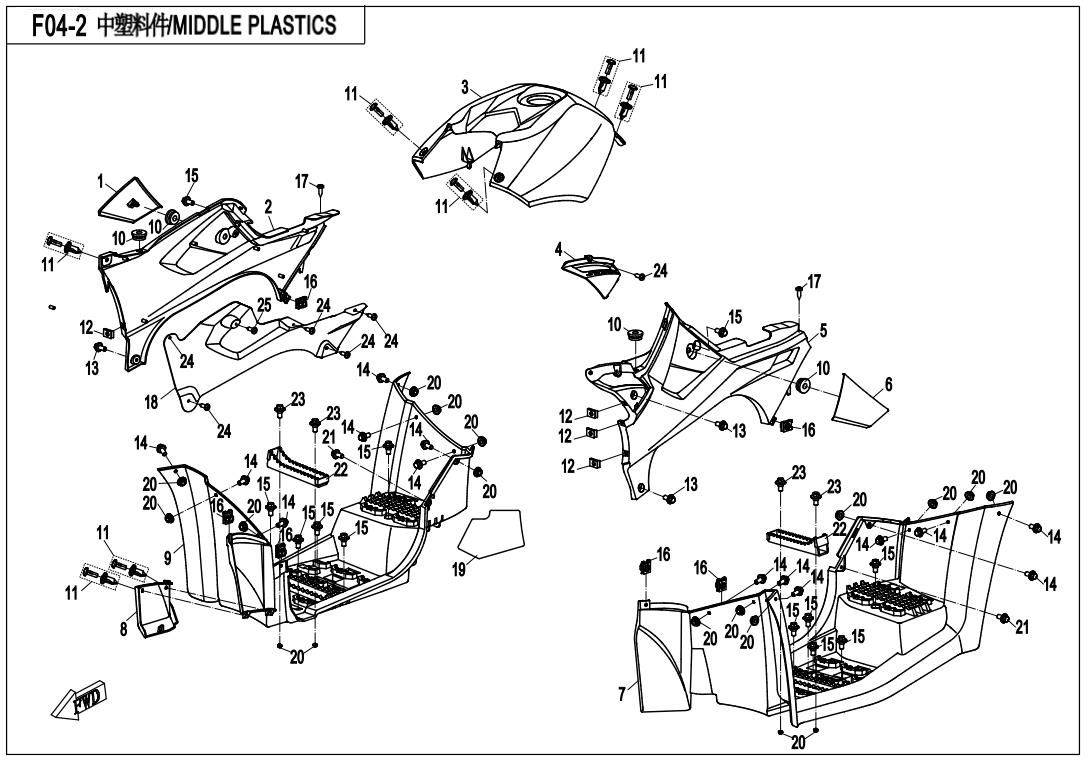 Picture of F04-2 - MIDDLE PLASTICS