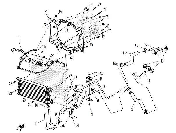 Picture of F34 - OIL COOLING SYSTEM